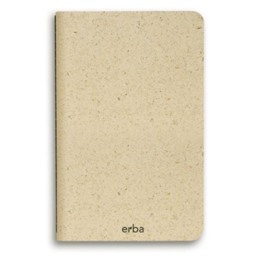 Logotrade promotional giveaways photo of: Erba notebook made of grass, beige