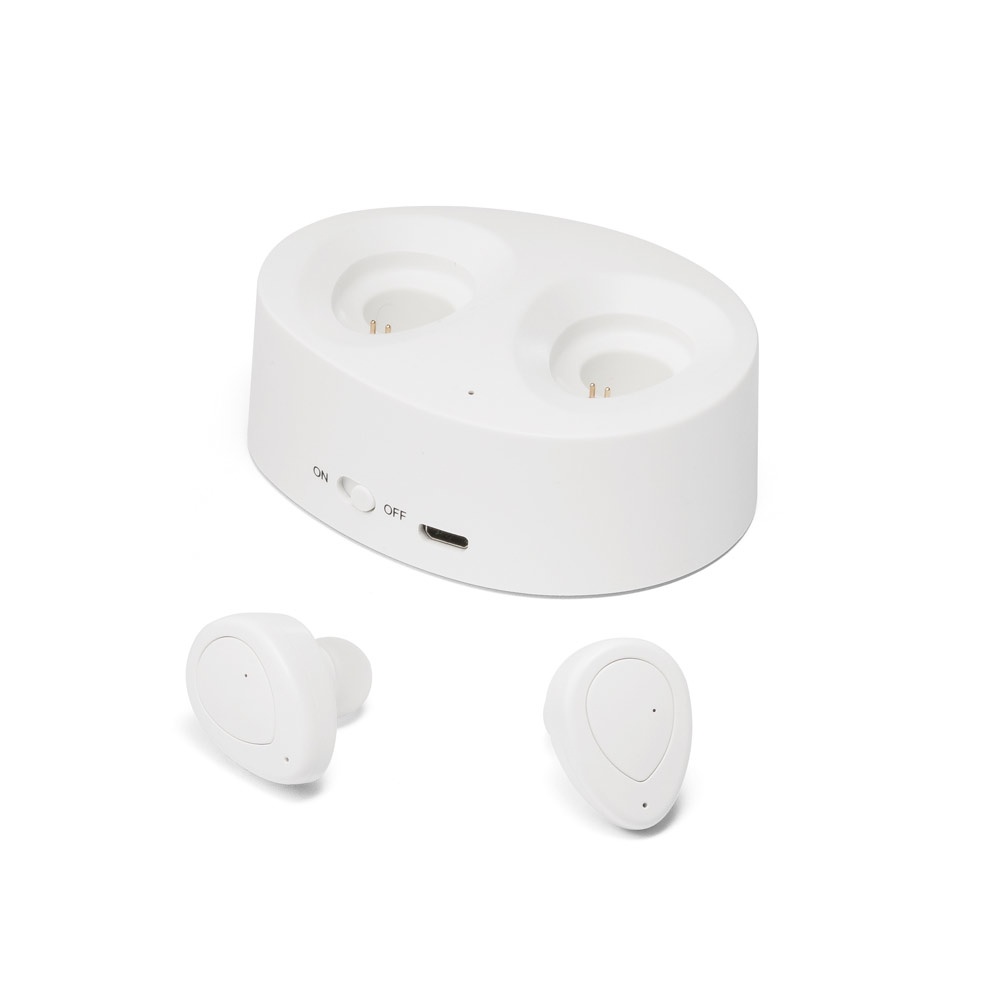 Logotrade business gifts photo of: Wireless earphones CHARGAFF, white