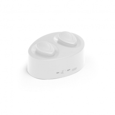 Logotrade advertising products photo of: Wireless earphones CHARGAFF, white