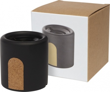 Logo trade promotional item photo of: Roca limestone / cork Bluetooth® speaker, black