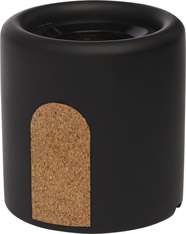 Logo trade advertising products picture of: Roca limestone / cork Bluetooth® speaker, black