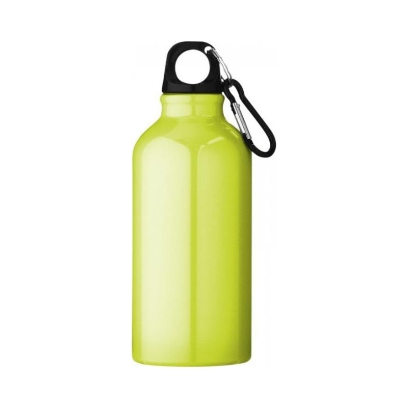 Logotrade promotional merchandise photo of: Oregon drinking bottle with carabiner, neon yellow