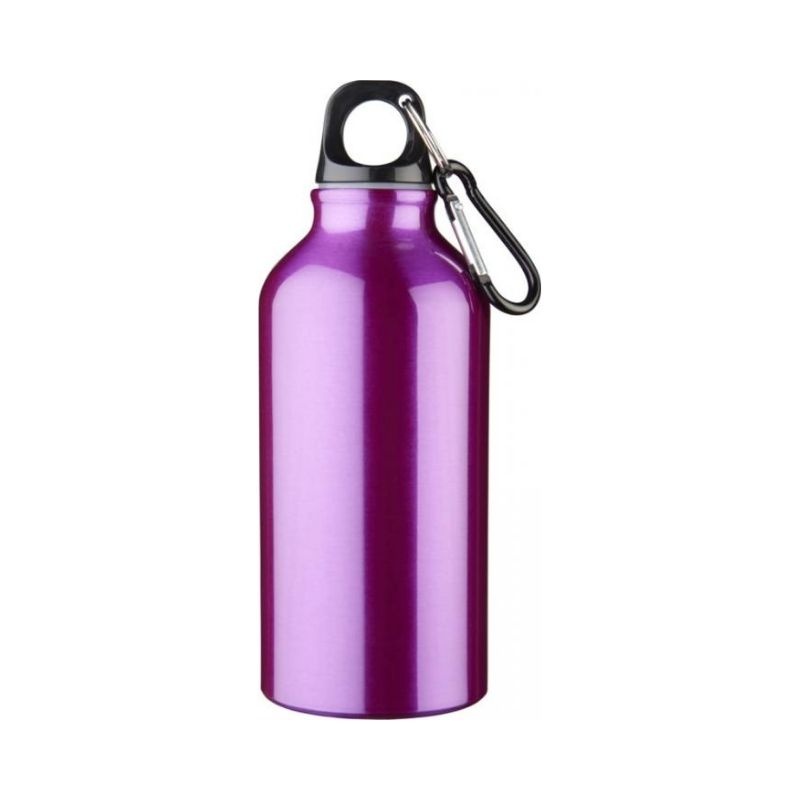 Logotrade advertising products photo of: Oregon drinking bottle with carabiner, purple