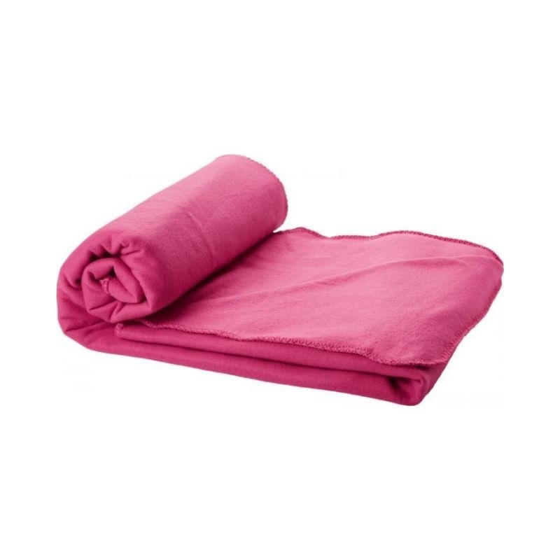 Logotrade promotional items photo of: Huggy blanket and pouch, pink