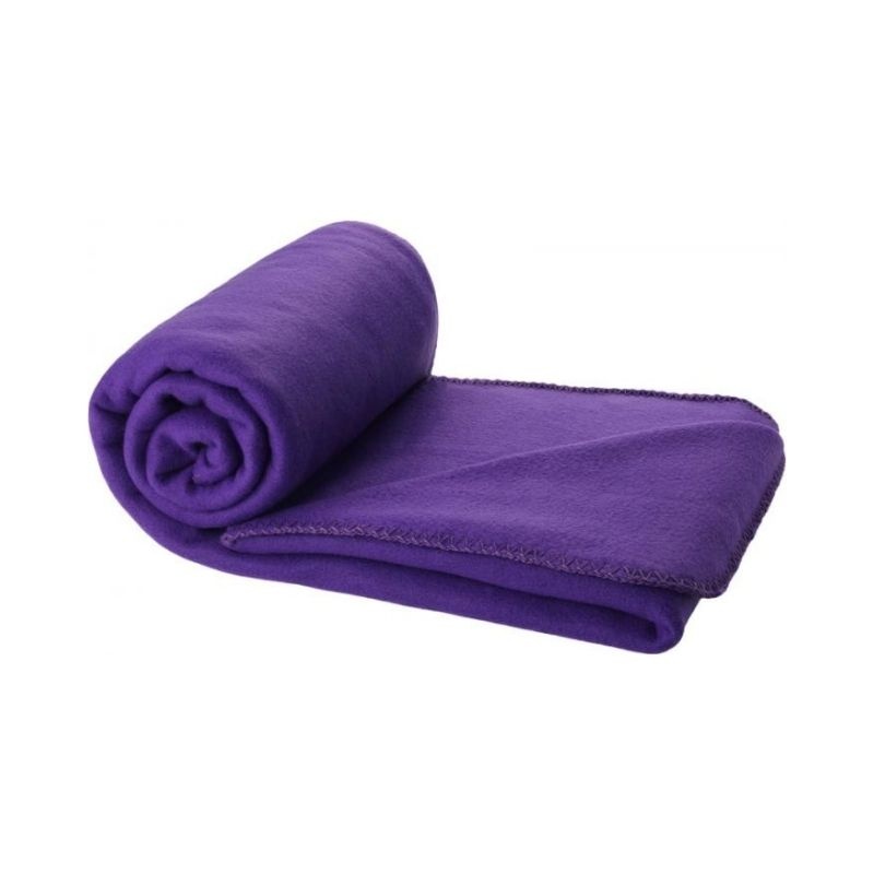 Logo trade promotional items picture of: Huggy blanket and pouch, purple