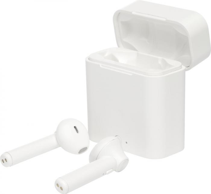 Logotrade corporate gift picture of: Volantis UVC True Wireless auto pair earbuds, white