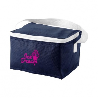 Logo trade business gift photo of: Spectrum 6-can cooler bag, navy