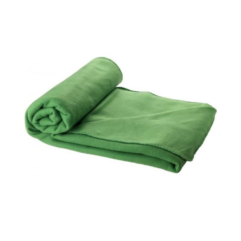 Logotrade business gift image of: Huggy blanket and pouch, green