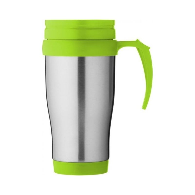 Logo trade promotional giveaways image of: Sanibel insulated mug, light green