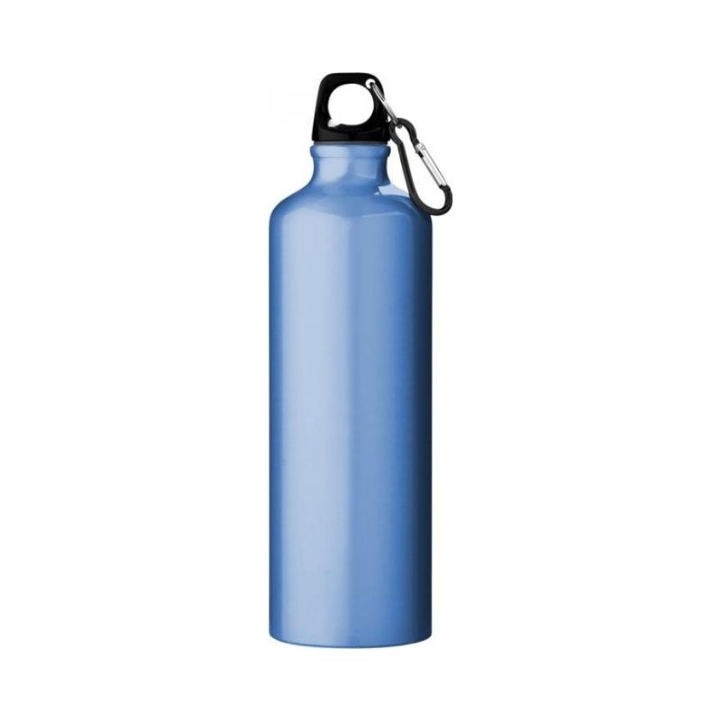 Logotrade promotional item image of: Pacific bottle with carabiner, light blue