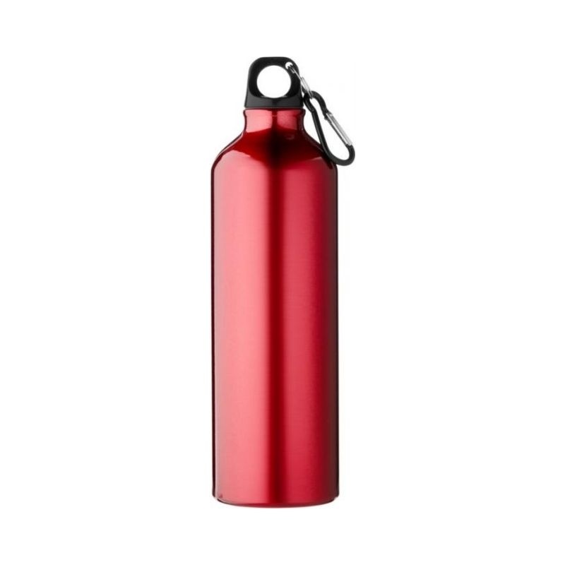 Logo trade promotional gifts picture of: Pacific bottle with carabiner, red