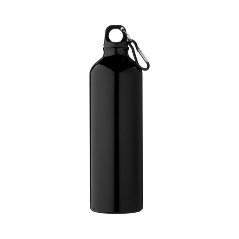 Logotrade promotional products photo of: Pacific bottle with carabiner, black