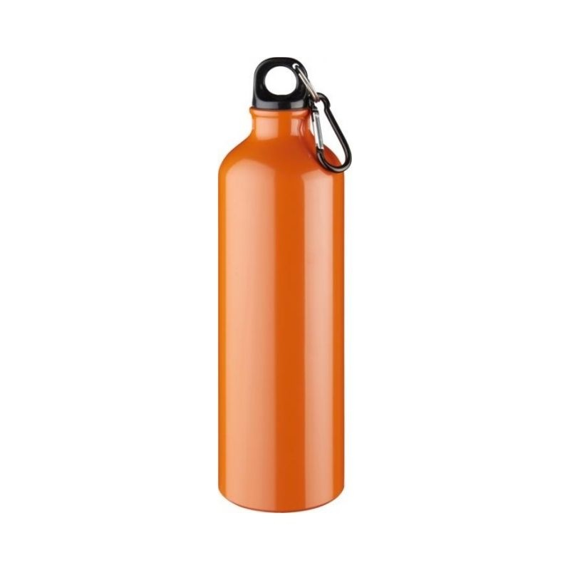 Logotrade promotional gift image of: Pacific bottle with carabiner, orange