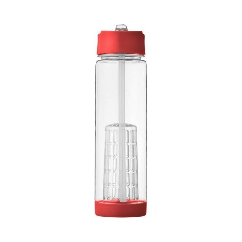 Logotrade promotional items photo of: Tutti frutti bottle with infuser, red