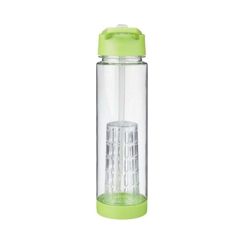 Logo trade promotional merchandise photo of: Tutti frutti bottle with infuser, light green