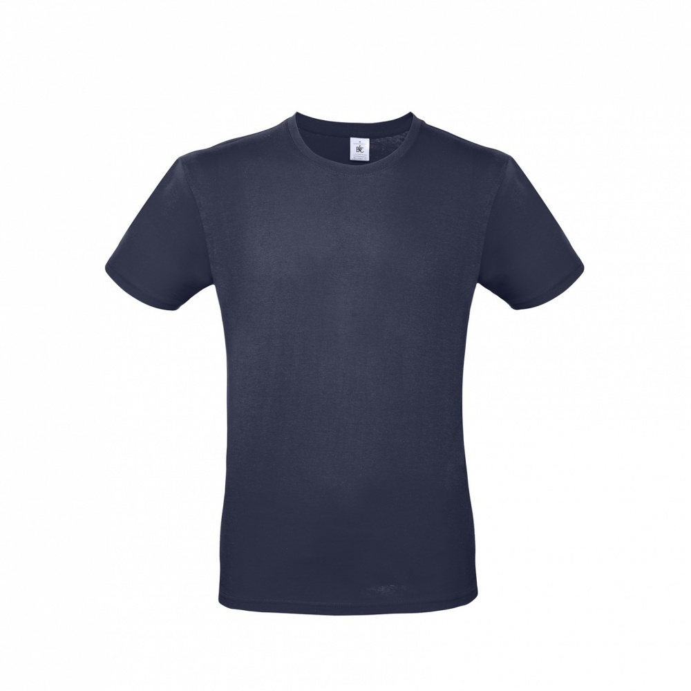 Logo trade promotional merchandise photo of: T-shirt B&C #E150, navy