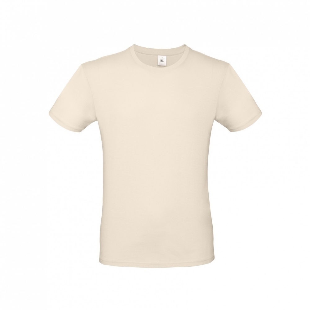 Logo trade promotional merchandise image of: T-shirt B&C #E150, natural