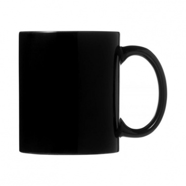 Logo trade promotional giveaways image of: Santos ceramic mug, black