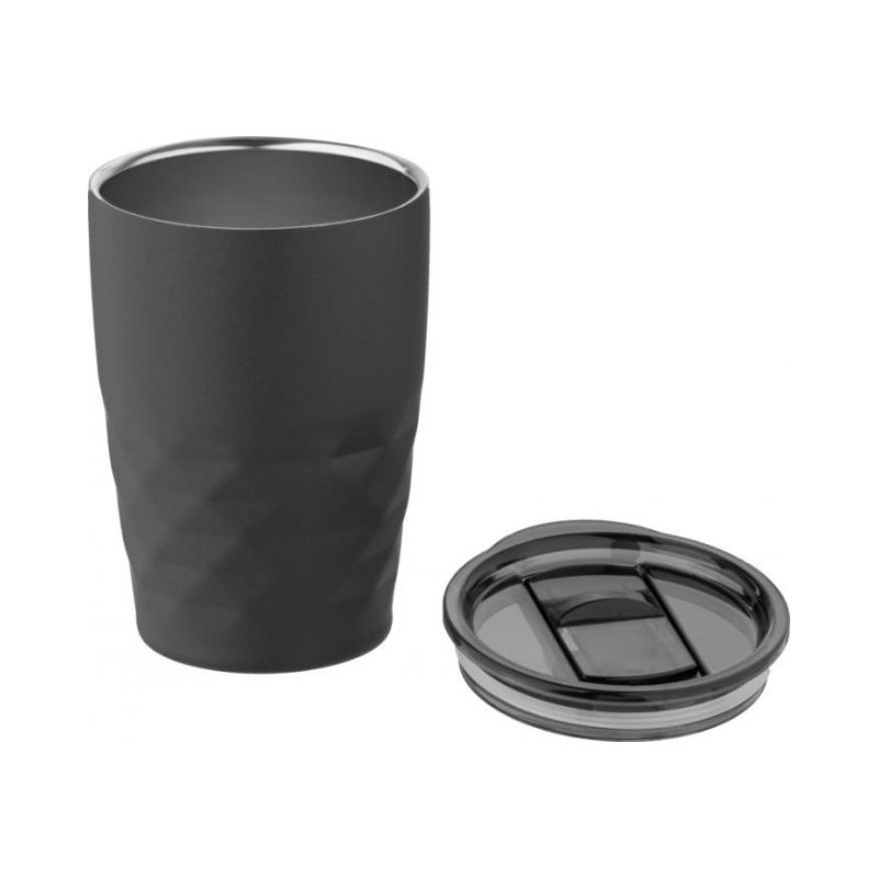 Logo trade business gift photo of: Geo insulated tumbler, black