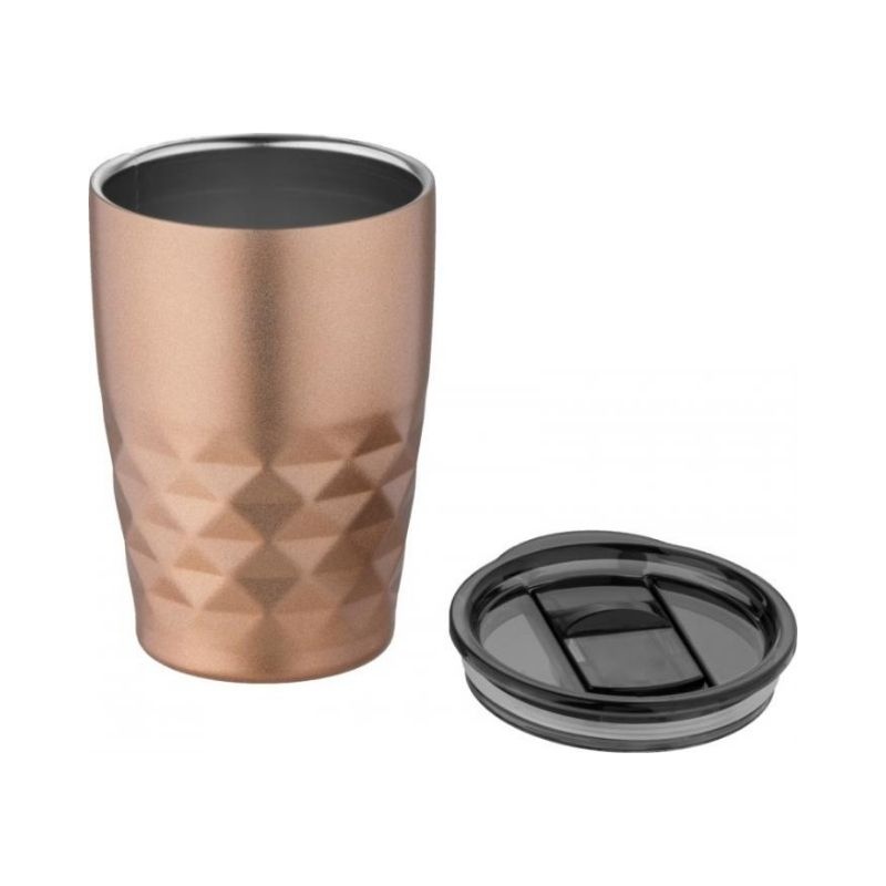 Logo trade advertising products image of: Geo insulated tumbler, copper