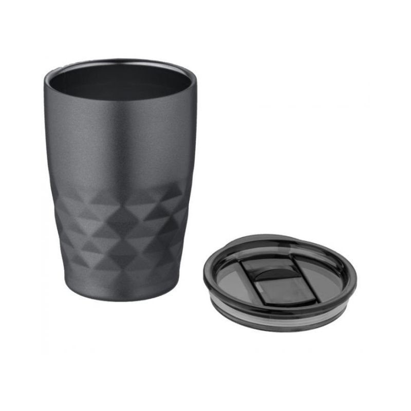 Logo trade business gifts image of: Geo insulated tumbler, grey