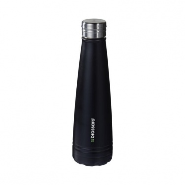 Logo trade promotional gifts image of: Duke vacuum insulated bottle, black