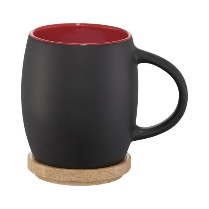 Logo trade promotional giveaway photo of: Hearth ceramic mug, red