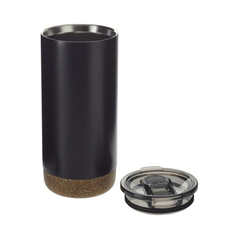 Logo trade promotional merchandise image of: Valhalla copper vacuum tumbler, black