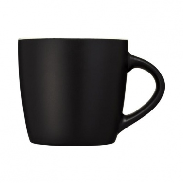 Logo trade promotional products picture of: Riviera ceramic mug, black/white