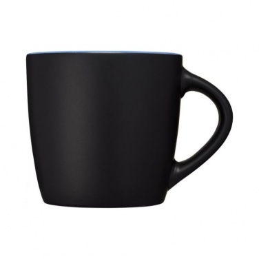 Logo trade promotional gifts image of: Riviera ceramic mug, black/blue