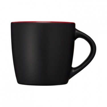 Logo trade promotional items picture of: Riviera ceramic mug, black/red