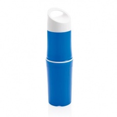 BE O bottle, organic water bottle, blue