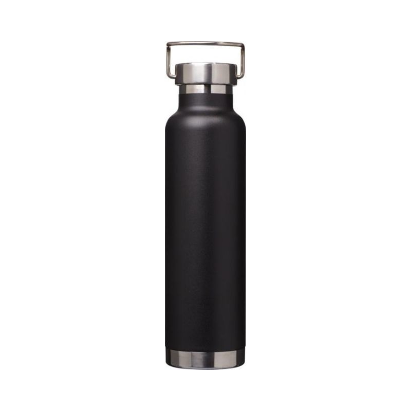 Logo trade promotional merchandise photo of: Thor Copper Vacuum Insulated Bottle, black