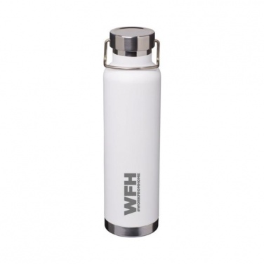 Logo trade promotional items picture of: Thor Copper Vacuum Insulated Bottle, white