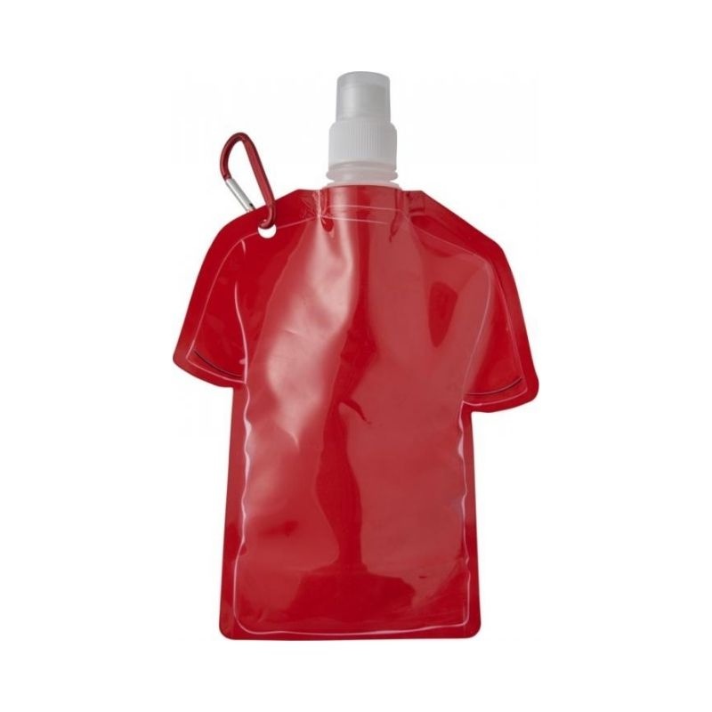 Logo trade corporate gifts image of: Goal football jersey water bag, red