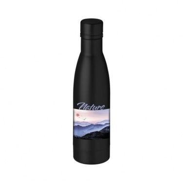 Logo trade promotional items image of: Vasa vacuum bottle, black