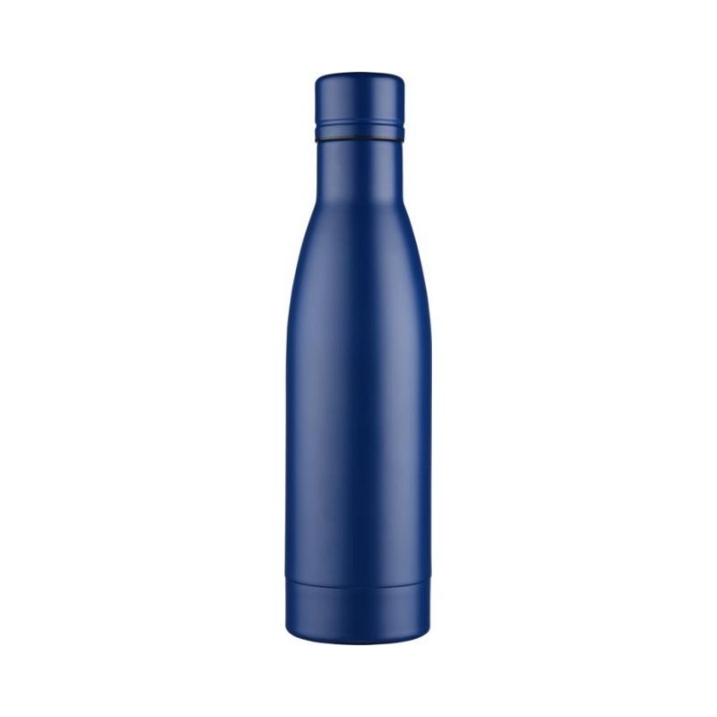 Logo trade business gift photo of: Vasa copper vacuum insulated bottle, blue