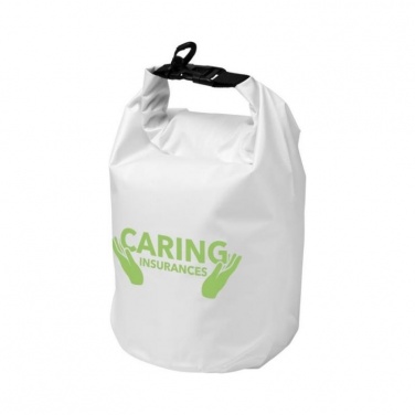 Logo trade promotional items image of: Survivor roll-down waterproof outdoor bag 5 l, white