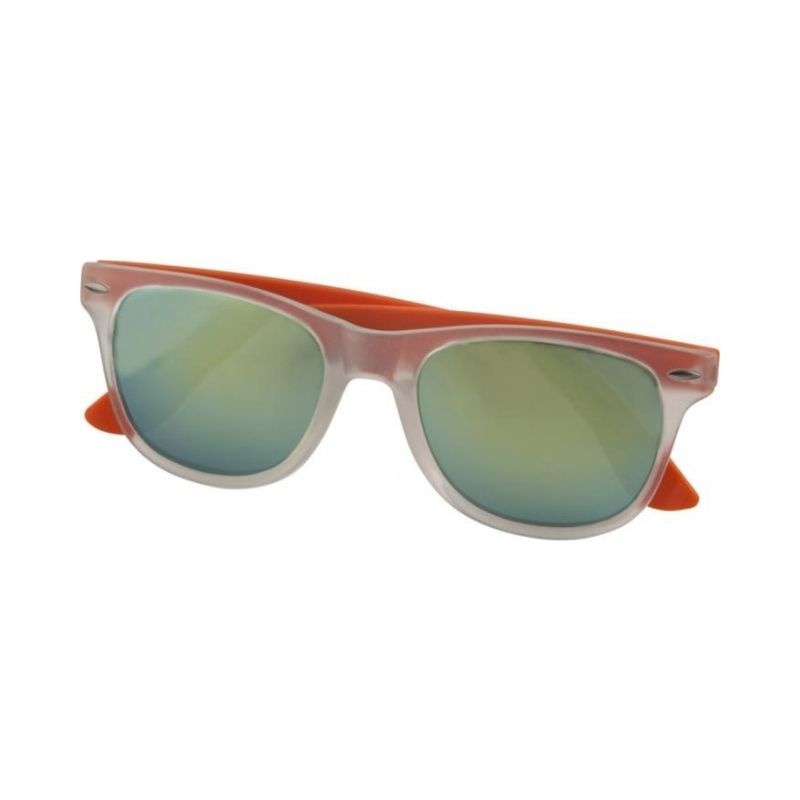 Logo trade promotional product photo of: Sun Ray Mirror sunglasses, orange