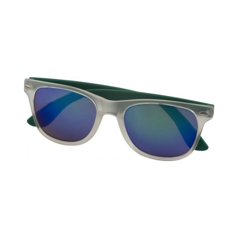 Logo trade promotional gifts picture of: Sun Ray Mirror sunglasses, green