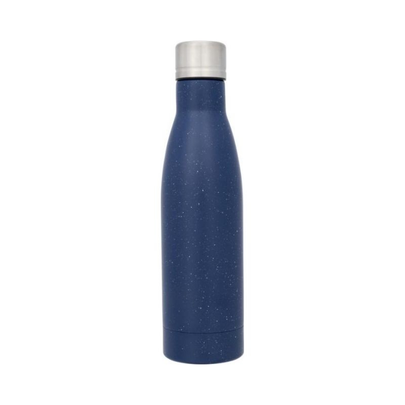 Logo trade promotional gifts picture of: Vasa speckled copper vacuum insulated bottle, blue