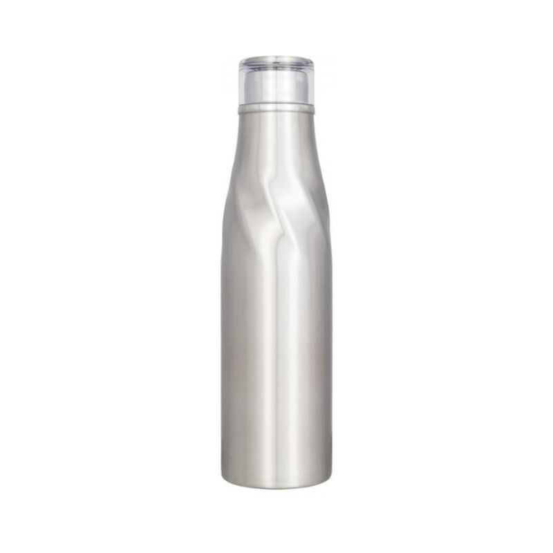 Logo trade promotional items image of: Hugo auto-seal copper vacuum insulated bottle, silver