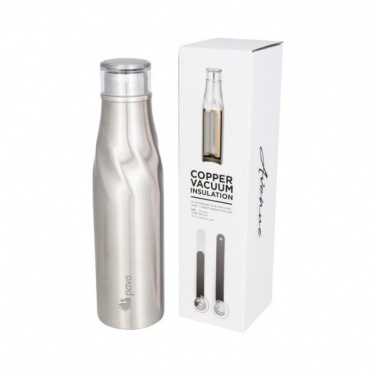 Logo trade corporate gifts picture of: Hugo auto-seal copper vacuum insulated bottle, silver