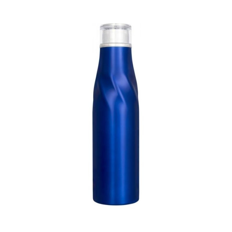 Logo trade promotional gifts image of: Hugo auto-seal copper vacuum insulated bottle, blue