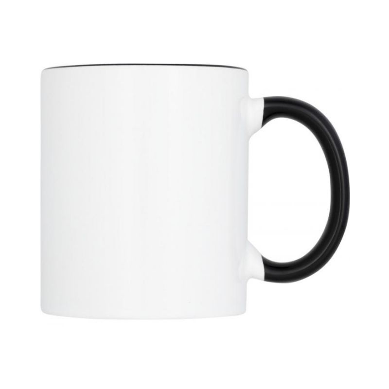 Logotrade promotional product picture of: Pix sublimation colour pop mug, black