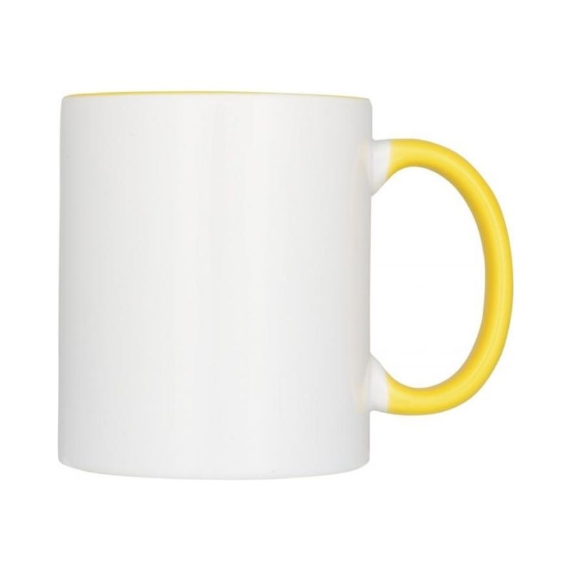 Logotrade promotional gift picture of: Sublimation colour pop mug Pix, yellow