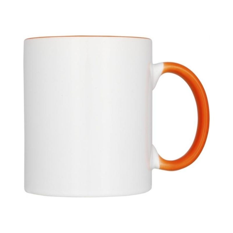 Logo trade corporate gift photo of: Pix sublimation colour pop mug, orange