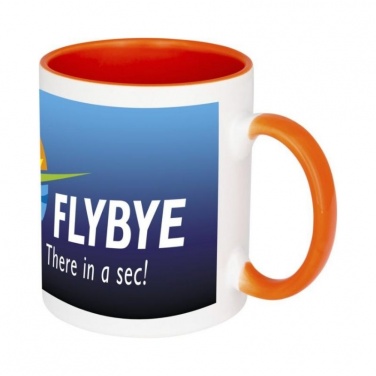 Logo trade corporate gift photo of: Pix sublimation colour pop mug, orange