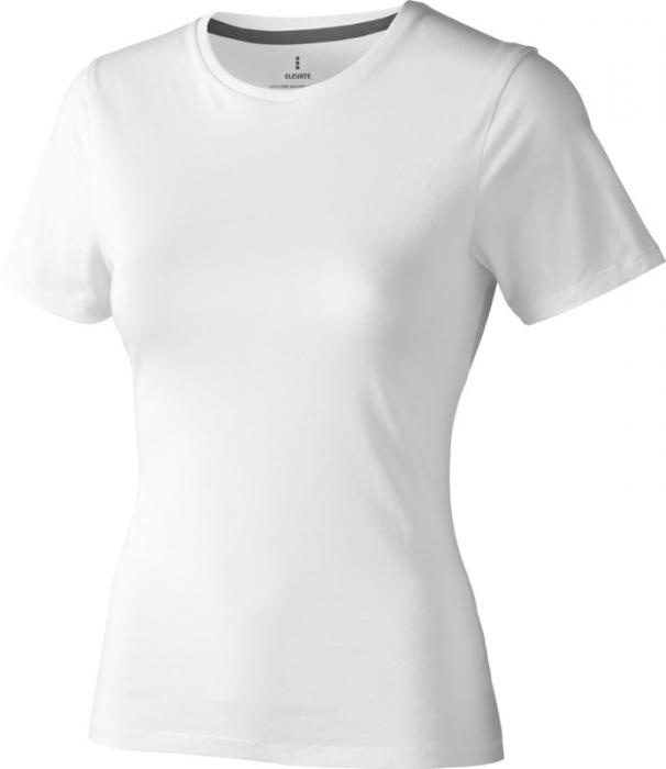 Logotrade promotional product image of: Nanaimo short sleeve ladies T-shirt, white