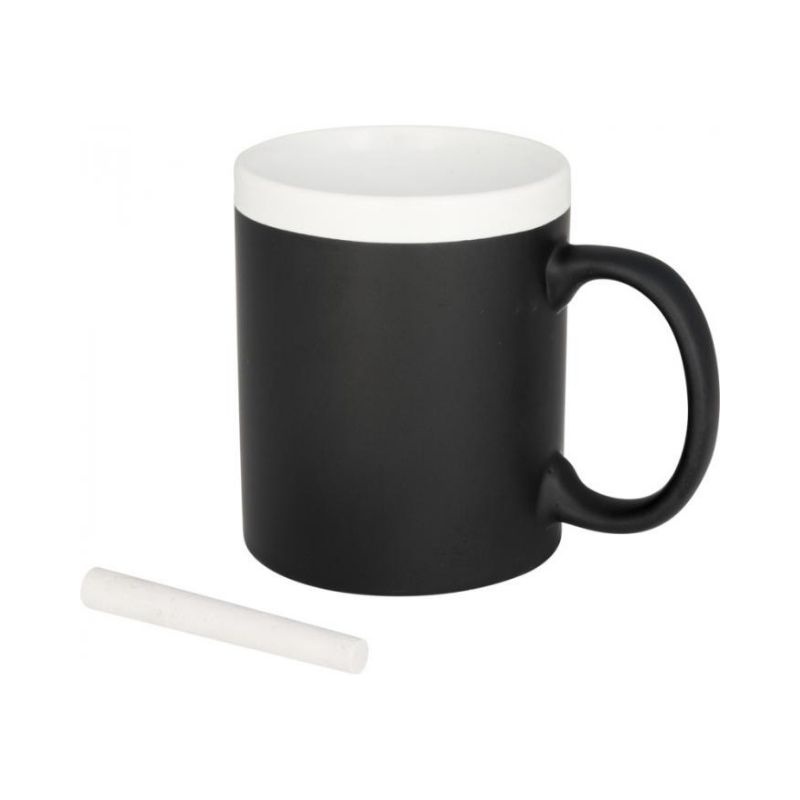 Logotrade promotional merchandise picture of: Chalk write mug, white